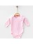 Pamuklu Uzun Kollu Ribana Bebek Body – Çıtçıtlı Kolay Giydirme 3-6-9 Ay 0-3 Ay - Fıstık Yeşili 1