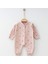 Pudra Çiçek Desenli Yumuşak Bebek Tulum – 0-3 Ay – 3-6 Ay – 6-9 Ay 6-9 Ay 1