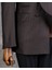Italyan Stil Slim Fit Kruvaze Ceket Pantolon Kombin Takım Elbise Kahverengi 14662 5