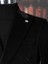 Italyan Stil Slim Fit Kruvaze Kadife Ceket Pantolon Takım Elbise Siyah T14972 3