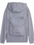 Erkek Relax Fit Rahat Kesim Pamuklu Tam Fermuarlı Kanguru Cepli sırt Çantalı Gri Sweatshirt 4