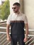 Slimfit Kesim Erkek Polo Yaka Parçalı Desen Triko Tshirt-Beyaz 4