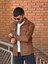 Slimfit Kesim Erkek Çift Cepli Süet Gömlek-Kahve 2