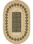 Boho 987 Jüt Hasır Etnik Desenli Oval Jüt Örme Doğal Hasır Natural Oval Halı 1