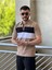 Slimfit Kesim Erkek Polo Yaka Fermuarlı Serit Desen Lacos Kumas Tshirt-Kahve 2