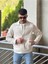 Slimfit Kesim Erkek Kaşmir Yandan Cepli Gömlek-Ekru 2