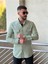 Slimfit Kesim Erkek Levi Model Cotton Cift Cepli Gömlek-Su Yesili 1