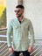 Slimfit Kesim Erkek Levi Model Cotton Cift Cepli Gömlek-Su Yesili 3