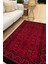 Mars 2008 Kırmızı Tonda Bordürlü Geometrik Afgan Desen Kaymaz Taban Dekoratif Halı 2
