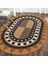 Boho 979 Jüt Hasır Etnik Desenli Oval Jüt Örme Doğal Hasır Natural Oval Halı 2