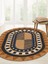 Boho 979 Jüt Hasır Etnik Desenli Oval Jüt Örme Doğal Hasır Natural Oval Halı 3