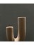 Minimalist Ikili Boru Formlu Seramik Vazo – 31X15 cm Modern Dekoratif Obje Ev 1