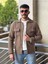 Slimfit Kesim Erkek Kaşmir Cift Cepli Gömlek-Kahve 2