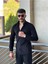 Slimfit Kesim Erkek Kadife Kumas Cift Cepli Gömlek-Siyah 1