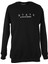 0 Yaka 3 Ip Siyah Erkek Sweatshirt State Baskı 1