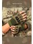 511 Model Taktik Combat Motosiklet Operasyon Outdoor Sport Korumalı Yarım Parmaksız Eldiven 6