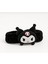 Kuromi Peluş Makyaj Tacı – Siyah Yumuşak Elastik Saç Bandı 1