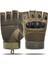 511 Model Taktik Combat Motosiklet Operasyon Outdoor Sport Korumalı Yarım Parmaksız Eldiven 5
