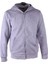 Kapüşonlu Tam Fermuarlı 3 Iplik Gri Erkek Sweatshirt 5466-1 1