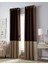 Curtainworks Kendall Renkli Blok Oda Karartma Gromet Perde Paneli, 160 Cm, Çikolata/deve Karartma 1