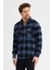 Çift Cep Kapaklı Ekoseli Flam Oduncu Erkek Gömlek 4
