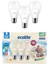 Ecolite 12W LED Ampul 3’lü Paket | 1521 Lümen, 6500K Beyaz Işık, 100W Eşdeğer, E27 Duy, Enerji Tasa 1