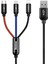 3 In 1, Için Şarj & Data Aktarım, USB & Usb-C Için Şarj Kablosu, 0.3 Metre, 1