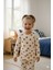 Kız Çocuk Kalp Desenli %100 Pamuk Fitilli Interlok Manşetli Uzun Kollu Pijama Takımı 3