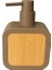 Mat Kahverengi Sabunluk | Ahşap Desenli Lüks, Ergonomik Tasarım, Ahşap Dispenser 1