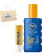 Sun Koruma ve Nem Vücut Spreyi 200ML ve Yüksek Güneş Korumalı Dudak Bakım Kremi, SPF50, Çanta 1
