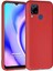 Microsonic Matte Silicone C15 Için Kılıf Kırmızı [realme C15 ile Uyumlu Kılıf - Kırmızı] 1