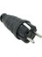 Kauçuk Topraklı Erkek Fiş 16A Siyah 220V 1