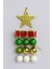 Yılbaşı Ağacı Süsü Noel Süsleri Gold Yıldız, Yeşil Beyaz Toplar Yılbaşı Hediyeleri 10 Adet 1