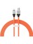 Coolplay Serisi Hızlı Şarj Kablosu USB To Ip 2.4A, 1m, Turuncu 1