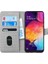 Microsonic A30S Için Kılıf Fabric Book Wallet Gri [galaxy A30S ile Uyumlu Kılıf - gr 1