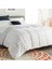 Linenspa (California King, Grey/white Stripe) - Reversible Striped Down Alternative Quilted 1