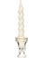 Yılbaşı 2'li Twirl Glow Beyaz Şamdan Mum Seti (18 Cm) 1