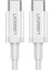 Ugreen USB C To USB C 3A Hızlı Şarj ve Data Kablosu Beyaz 50 cm 1