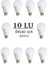 Wellhise LED Ampul 9 Watt 10'lu Paket Beyaz Işık 6500 K E27 Standart Duy 1