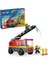 City Merdivenli Itfaiye Kamyonu 60463-4 Yaş ve Üzeri Çocuklar Için Yaratıcı Oyuncak Yapım Seti 1