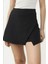 Kadın Yüksek Bel Mini Şort Etek Siyah 1