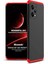 Microsonic X5 5g Için Kılıf Double Dip 360 Protective Siyah Kırmızı [poco X5 5g ile Uyu 1