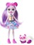 Enchantimals Glam Party Pemma Panda - En Iyi Hayvan Dostu Mandallı Bebek, Sevimli Ayı Kulakları ve 1