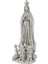 Toscano Our Lady Of Fatima Büyük Ölçekli Heykel, Antika Taş, Büyük 1