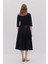Triko Pamuk Karışımlı Kemerli Elbise 2