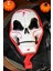 Beysüs Halloween Maske Iskelet Tüllü Kırmızı Beyaz 1
