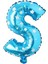 Parti̇ Vi̇tri̇ni̇ S Harfi 16 Inç Yıldızlı Renk Folyo Balon 36 cm (Mavi) 1