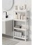 Mithra Life 4 Katlı Tekerlekli Slim Ince Beyaz Banyo Mutfak Rafı MIT1200 1