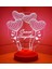 14 Şubat Hediyesi Canım Sevgilim, Sevgililer Günü Hediyesi Balon Kalpler Küre 3 Boyutlu 3D LED Lamb 1