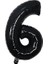 Folyo Balon Siyah 6 Rakamı 34 Inç 80 cm 1
